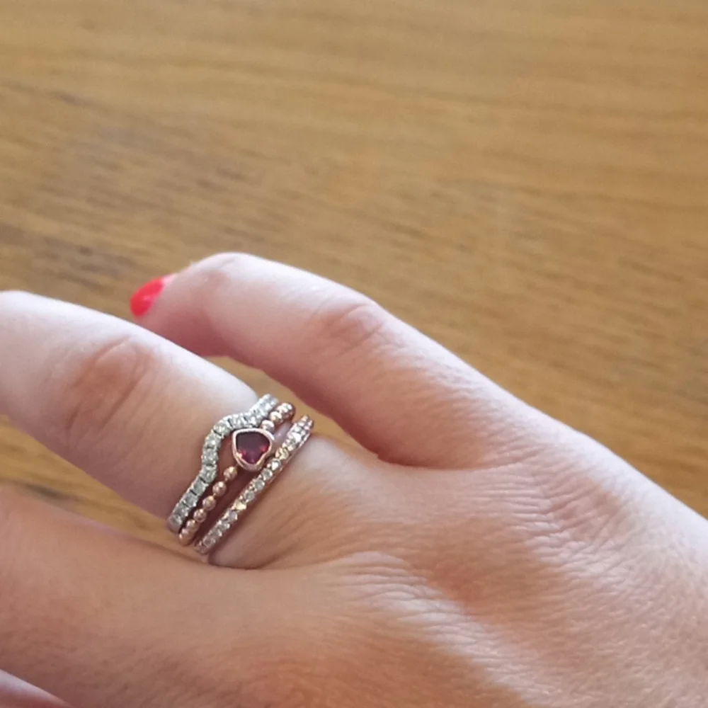 18k gold diamond enhancer / guard ring sz 6.5 - Picture 6 of 6